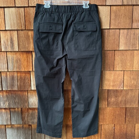 NWT GAP Black Pull On Elastic Waist Off Duty Trousers in Women's Large - Picture 7 of 9